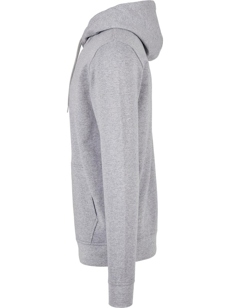 Sweat à capuche basic - build your brand Gris chiné - Kiabi