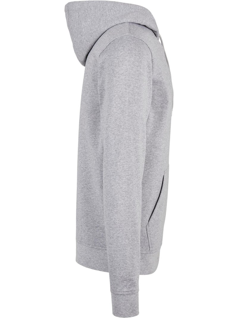 Sweat à capuche basic - build your brand Gris chiné - Kiabi
