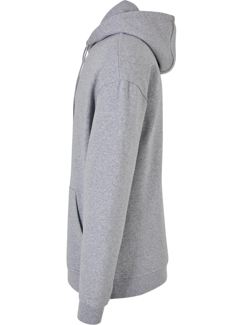 Sweat à capuche basic - build your brand Gris chiné - Kiabi