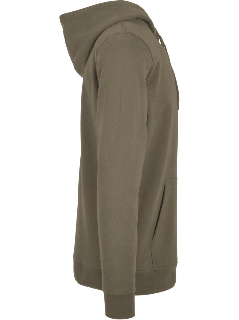 Sweat à capuche basic - build your brand Kaki - Kiabi