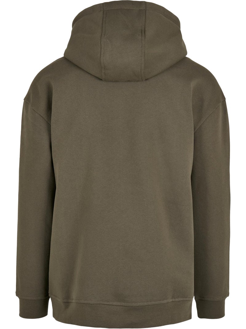 Sweat à capuche basic - build your brand Kaki - Kiabi