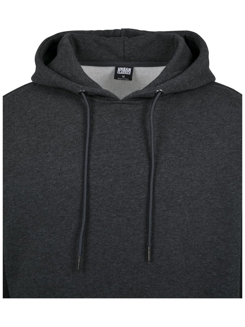 Sweat à capuche basic - urban classics Gris Noir - Kiabi