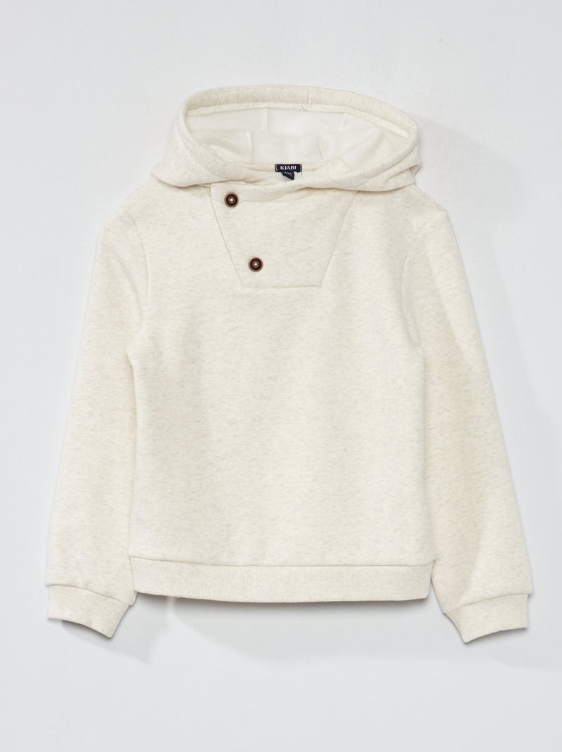 Sweat à capuche Beige - Kiabi