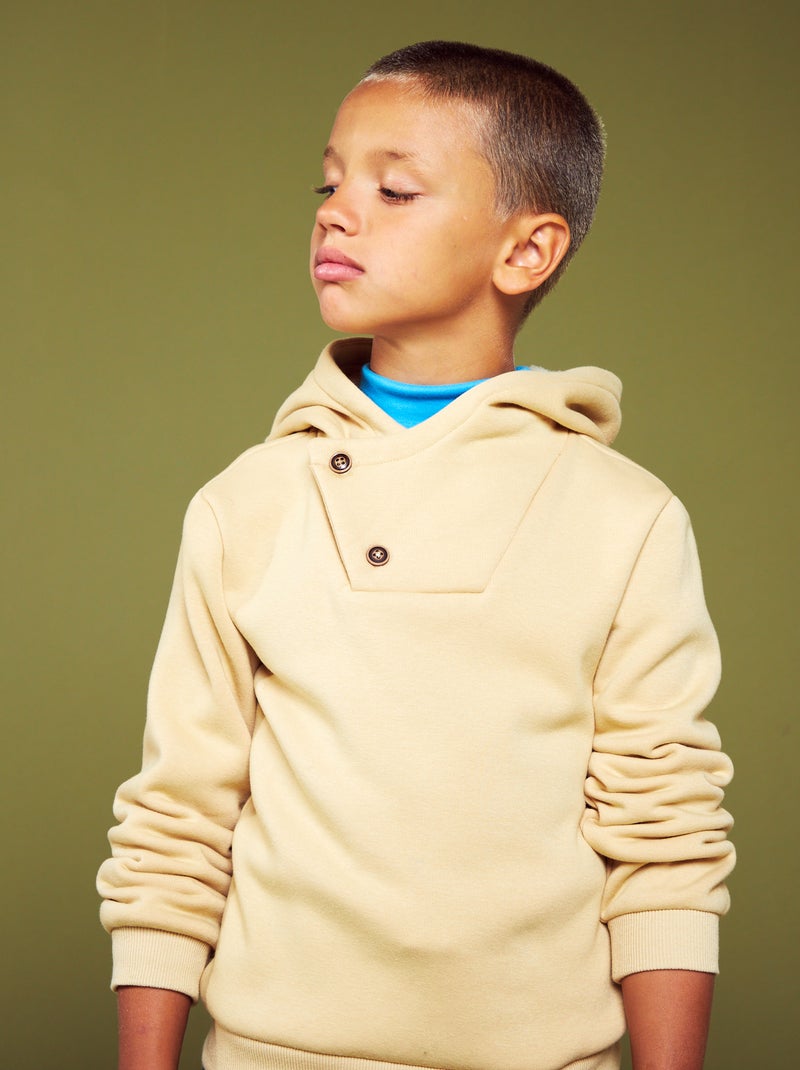 Sweat à capuche Beige - Kiabi