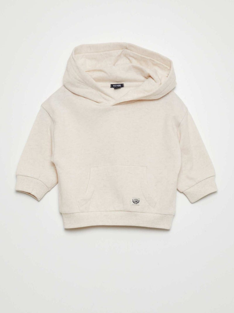 Sweat à capuche Beige - Kiabi