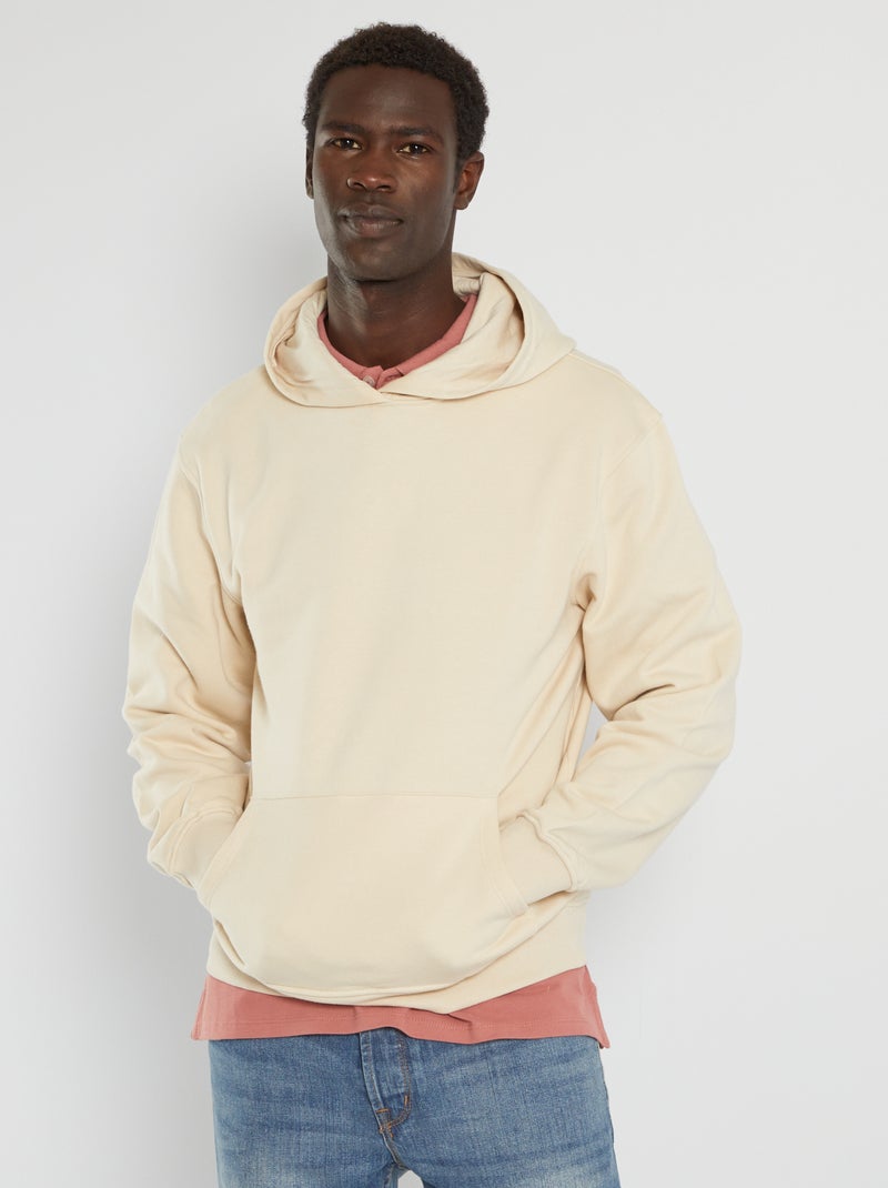 Sweat à capuche Beige crème - Kiabi