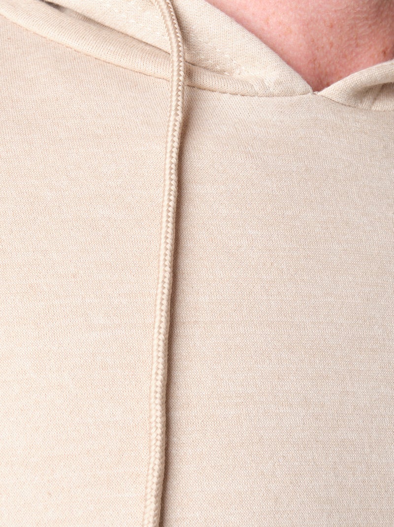 Sweat à capuche Beige - Kiabi