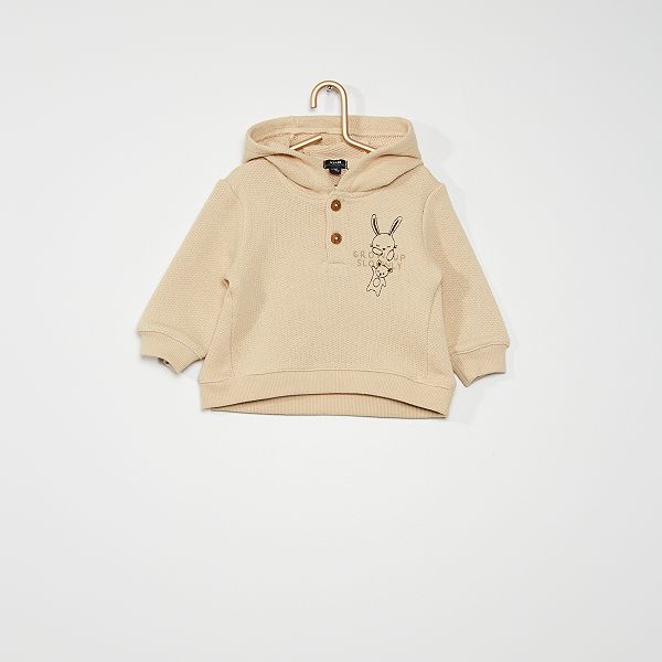 Sweat A Capuche Bebe Garcon Beige Kiabi 6 00 Sweat A Capuche Bebe Garcon Beige Kiabi 6 00