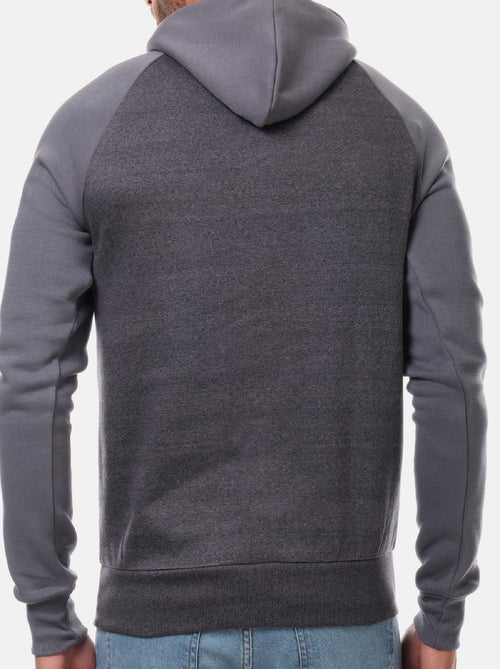 Sweat à capuche bi-color - Kiabi