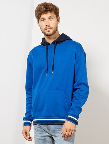 Sweat à capuche bicolore