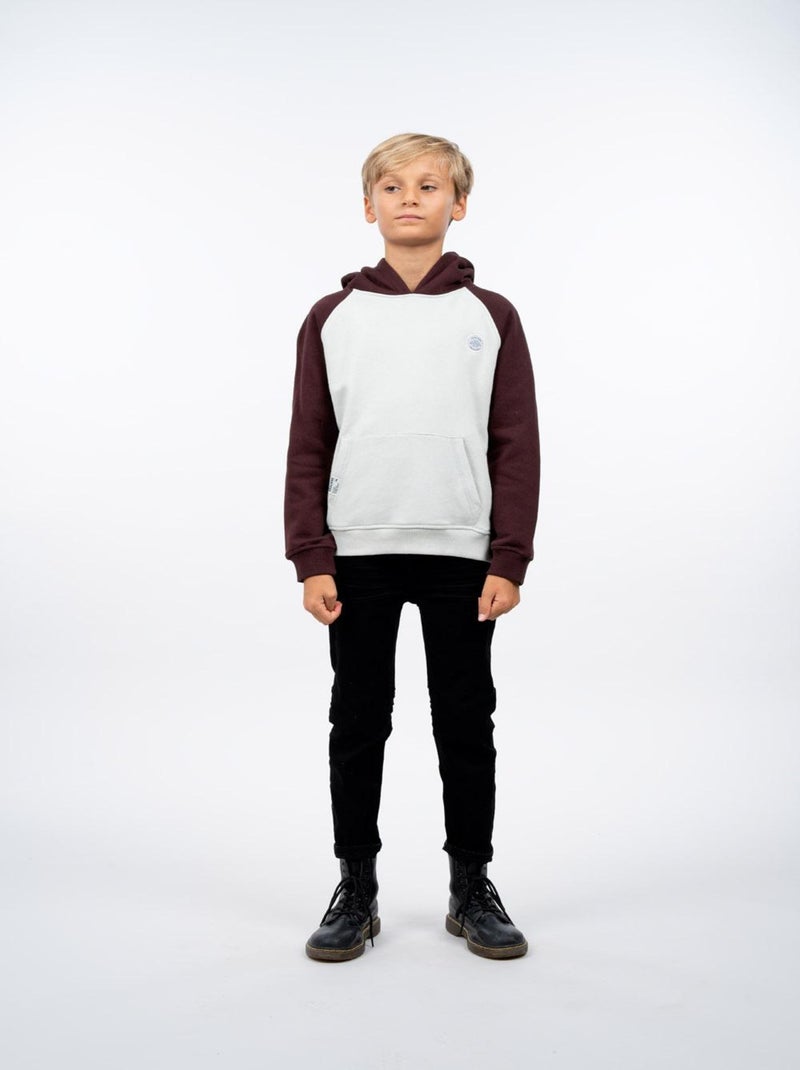 Sweat à capuche bicolore 'Deeluxe' Bordeaux - Kiabi