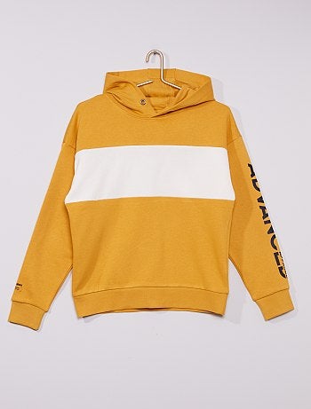 Sweat à capuche bicolore