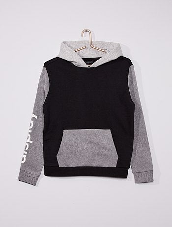 Sweat à capuche bicolore