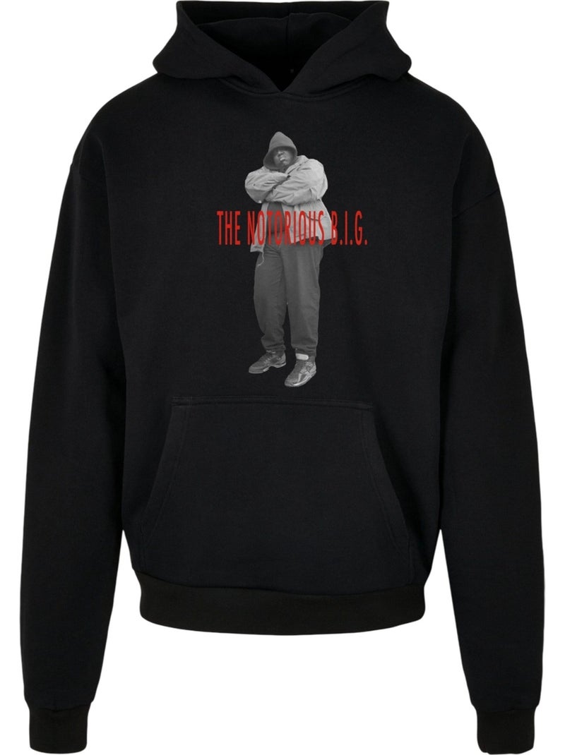 Sweat à capuche biggie smalls concrete - mister tee Noir - Kiabi
