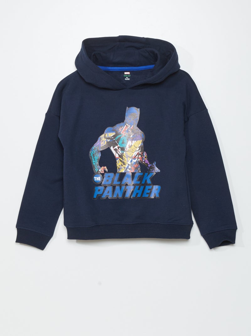 Sweat à capuche 'Black Panther' Bleu - Kiabi
