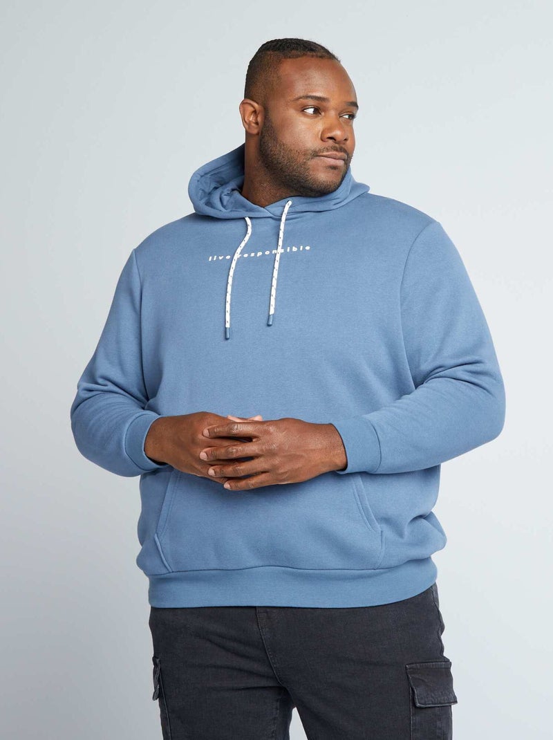 Sweat à capuche Bleu - Kiabi