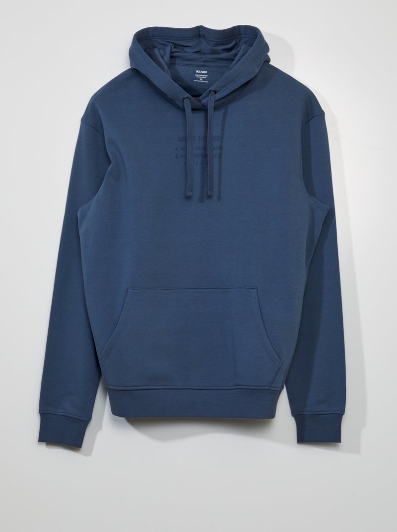 Sweat à capuche Bleu - Kiabi