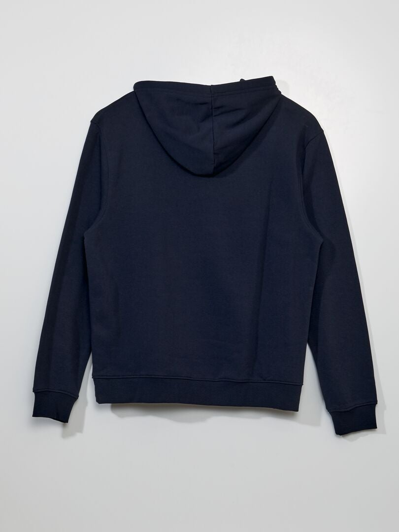 Sweat à capuche en molleton uni - bleu - Femme - 13.00€ - Kiabi