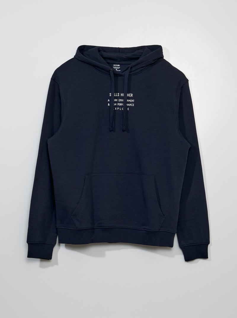 Sweat à capuche Bleu - Kiabi