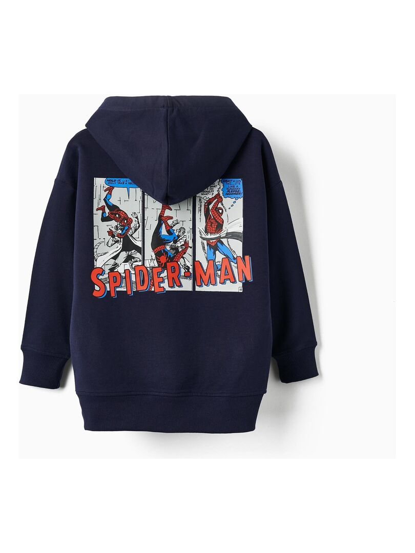 Ensemble Garçon Marvel Spider-Man - Gilet Doublé Polaire + Chemise Manches Longues - Taille 2T