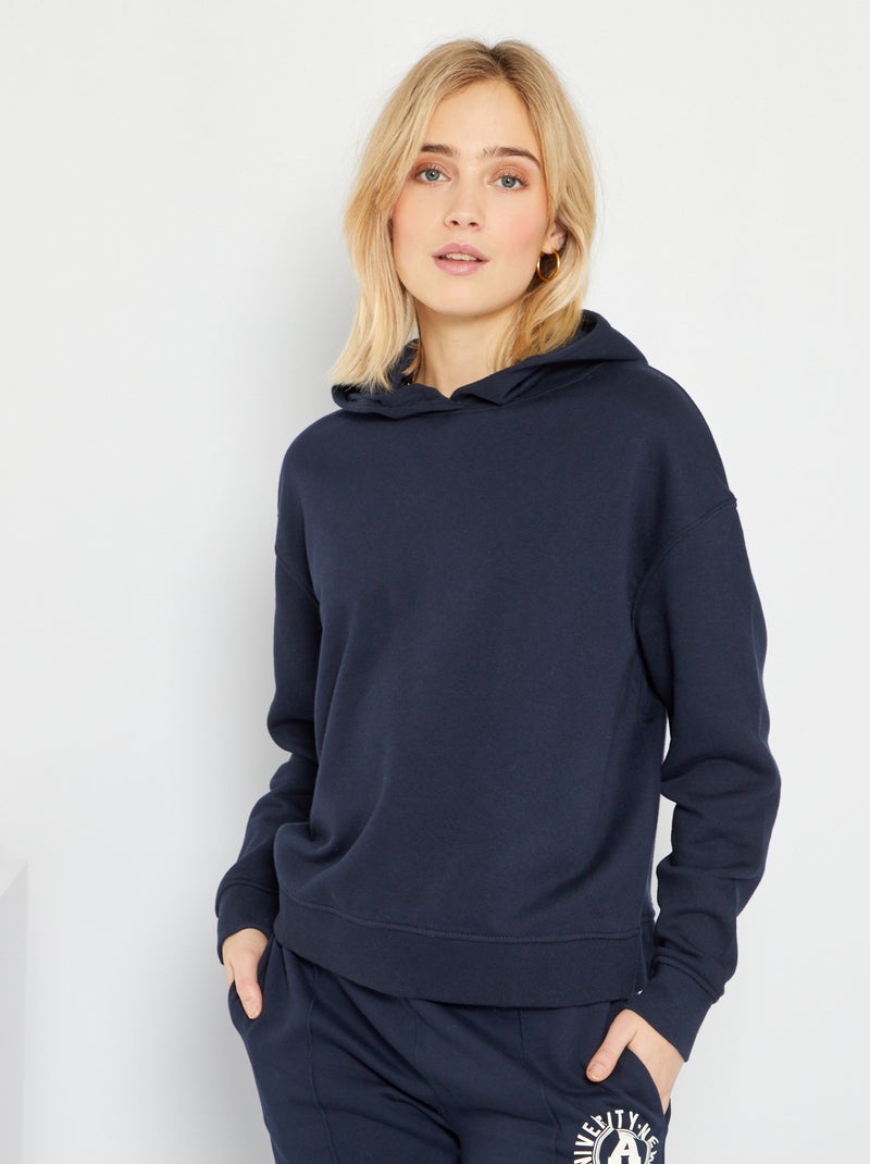 Sweat à capuche Bleu marine - Kiabi