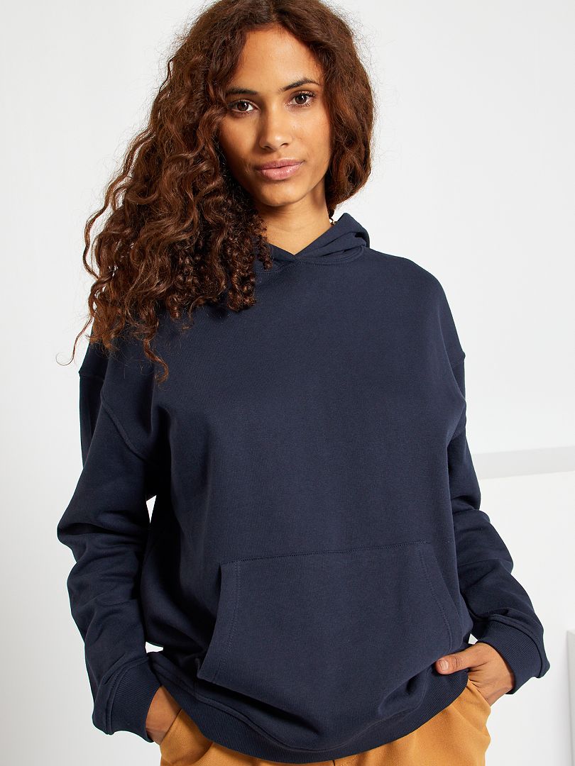 hoodie bleu marine femme