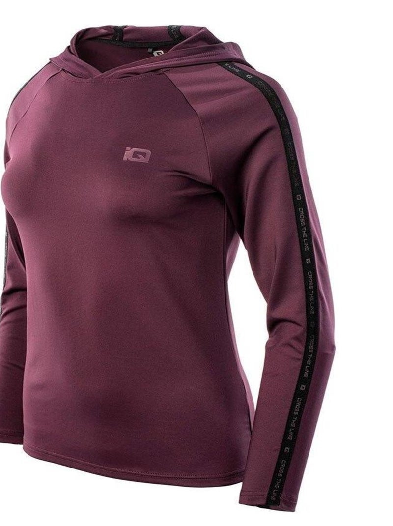 Sweat à capuche boyna - iq Violet foncé - Kiabi