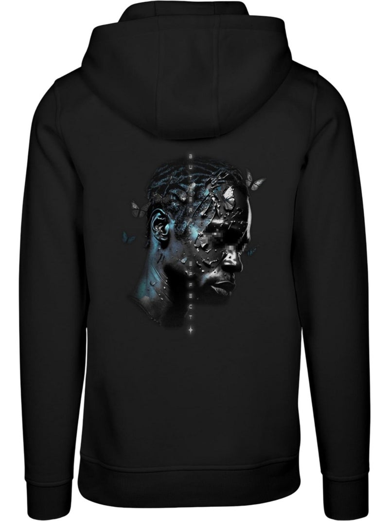 Sweat à capuche butterfly effect - mister tee Noir - Kiabi