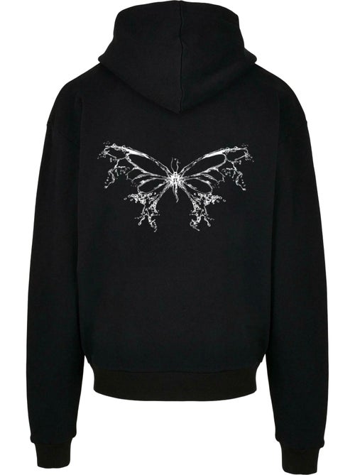 Sweat à capuche butterfly v.3 - lost youth - Kiabi