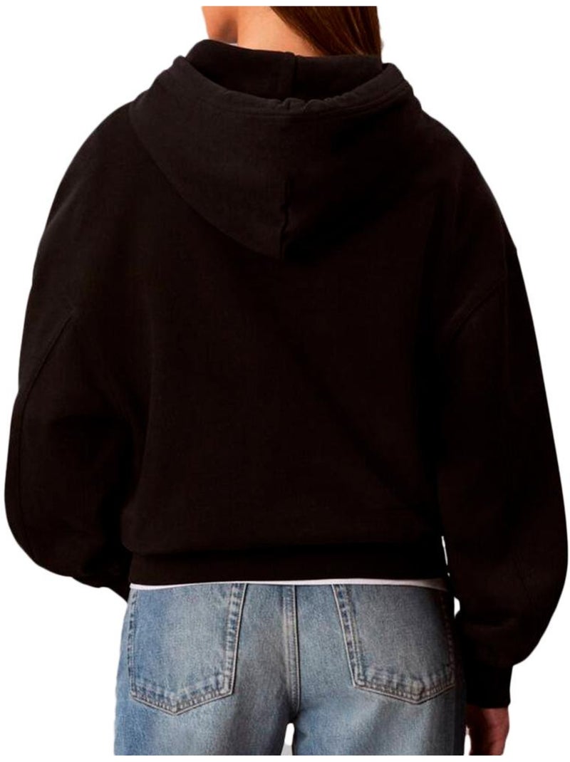 Sweat à Capuche Calvin Klein Jeans Noir - Kiabi