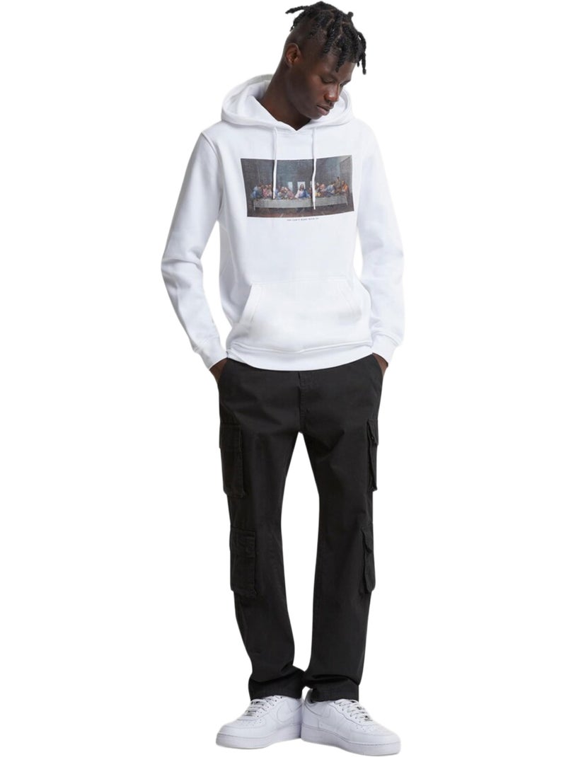 Sweat à capuche can't hang with us - mister tee Blanc - Kiabi