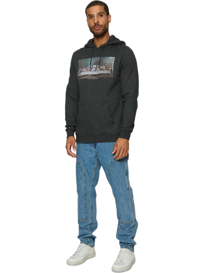 Sweat à capuche can't hang with us - mister tee Gris Gris anthracite - Kiabi