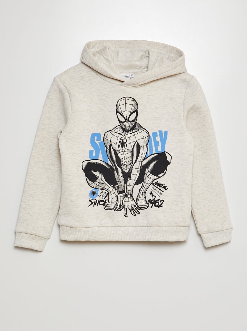 Sweat à capuche 'Captain America' Gris - Kiabi