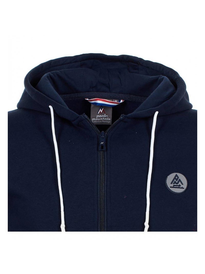 Sweat à capuche   CARGENTIERE - PEAK MOUNTAIN Bleu marine - Kiabi