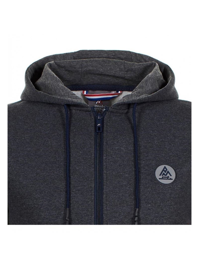 Sweat à capuche   CARGENTIERE - PEAK MOUNTAIN gris anthracite - Kiabi