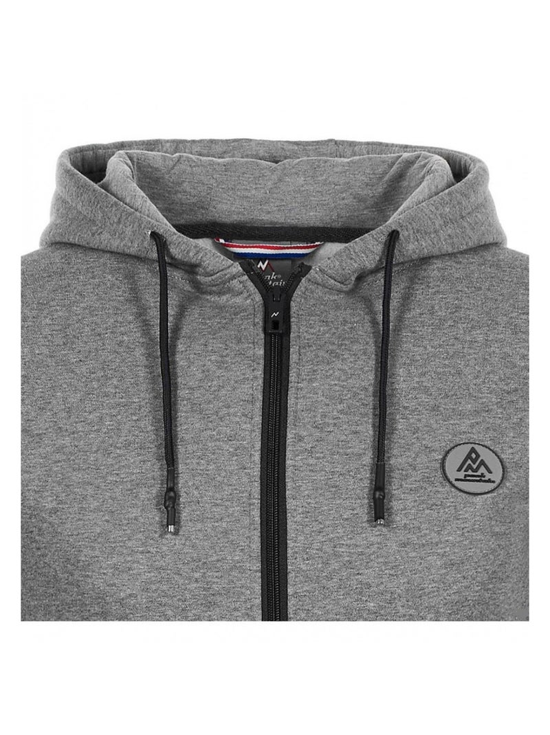 Sweat à capuche   CARGENTIERE - PEAK MOUNTAIN Gris clair - Kiabi
