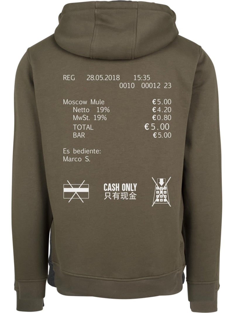 Sweat à capuche cash only - mister tee Kaki - Kiabi