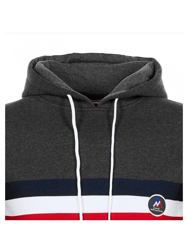 Sweat à capuche   CAURON - PEAK MOUNTAIN Gris - Kiabi