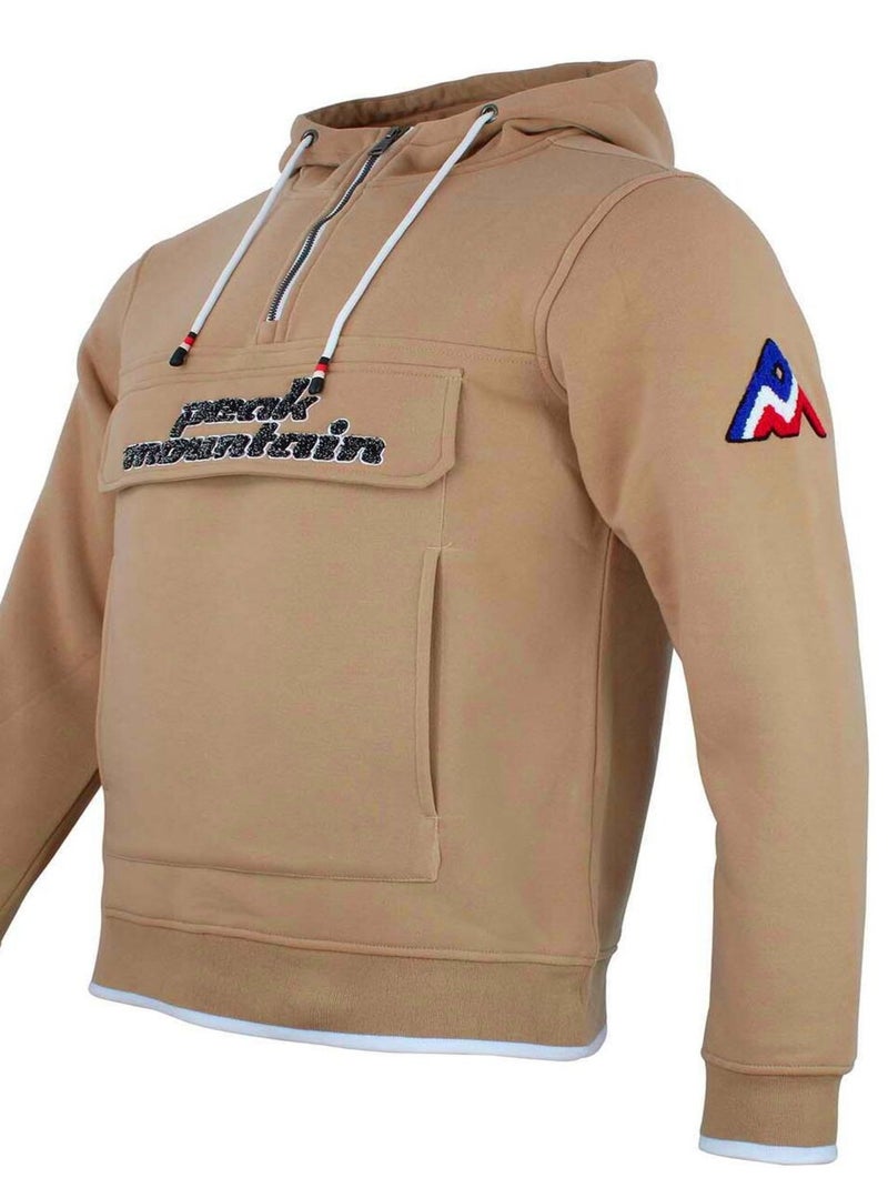 Sweat à capuche   CEFLOW - PEAK MOUNTAIN Marron caramel - Kiabi
