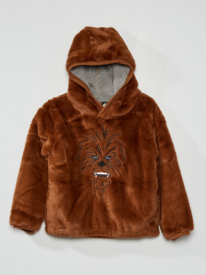 Sweat à capuche 'Chewbacca' Marron - Kiabi