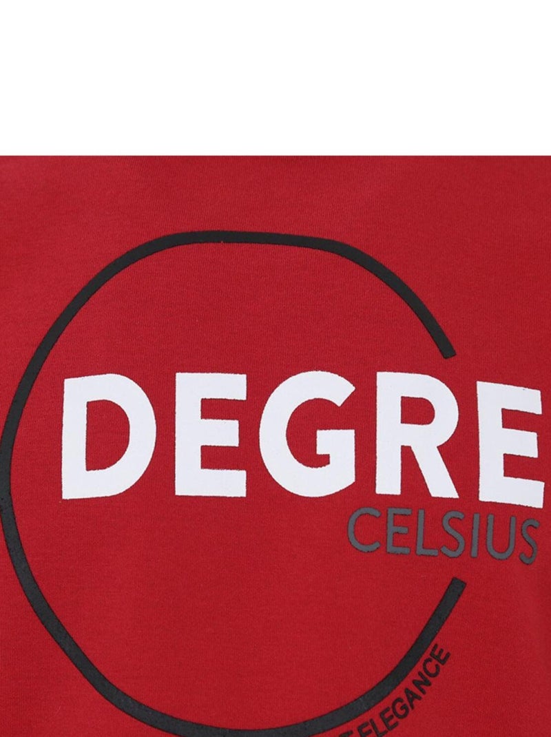 Sweat à capuche   CINOR - DEGRE CELSIUS Rouge - Kiabi