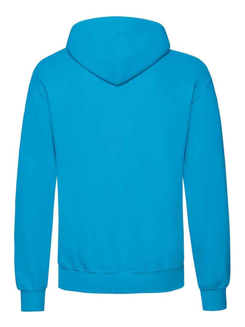 Sweat à capuche classic - fruit of the loom Bleu azur - Kiabi