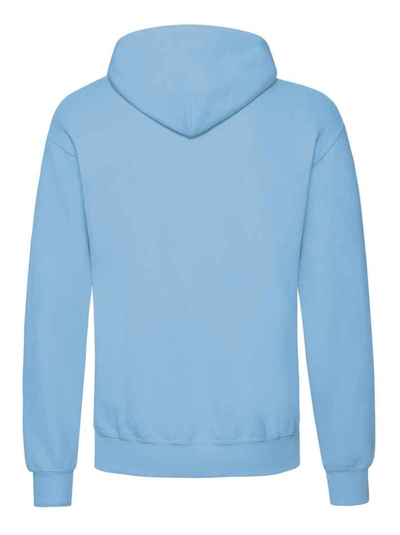 Sweat à capuche classic - fruit of the loom Bleu ciel - Kiabi