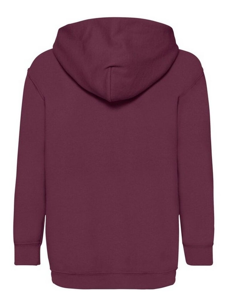 Sweat à capuche classic - fruit of the loom Bordeaux - Kiabi