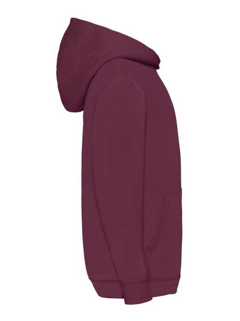 Sweat à capuche classic - fruit of the loom Bordeaux - Kiabi