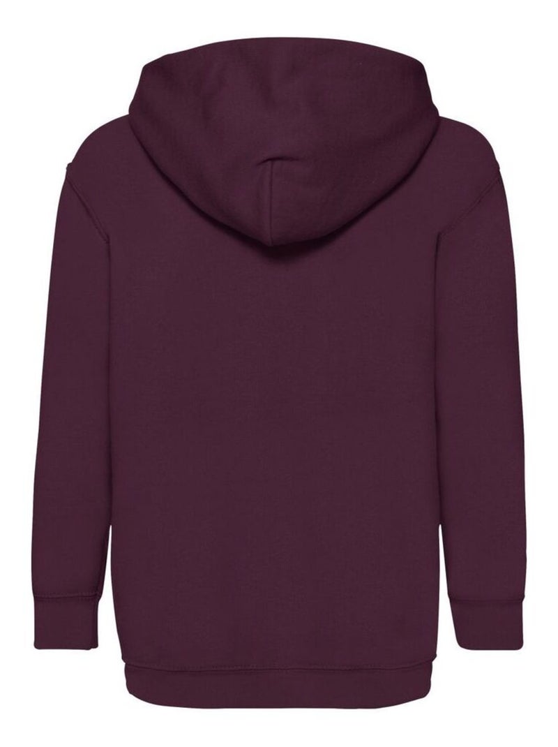 Sweat à capuche classic - fruit of the loom Bordeaux - Kiabi