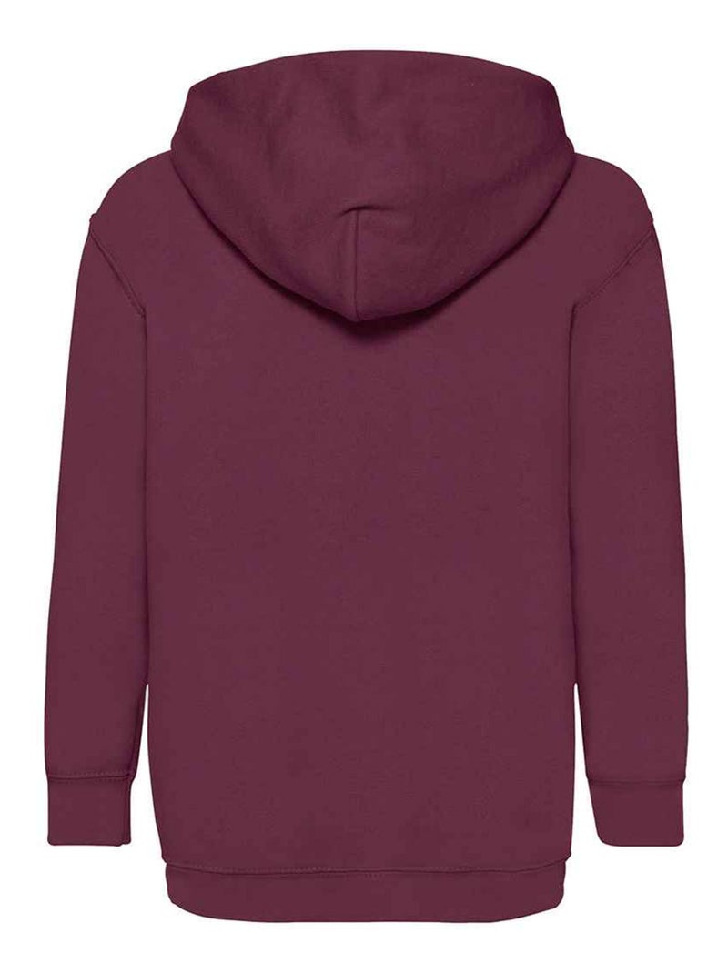 Sweat à capuche classic - fruit of the loom Bordeaux - Kiabi