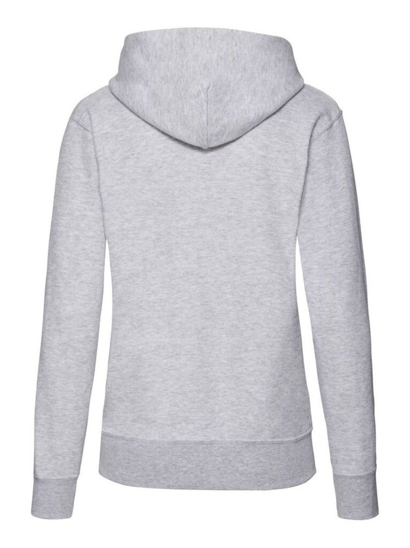 Sweat à capuche classic - fruit of the loom Gris chiné - Kiabi