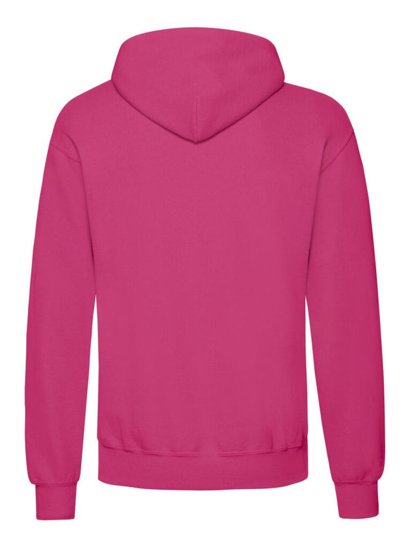 Sweat à capuche classic - fruit of the loom Rose fushia - Kiabi