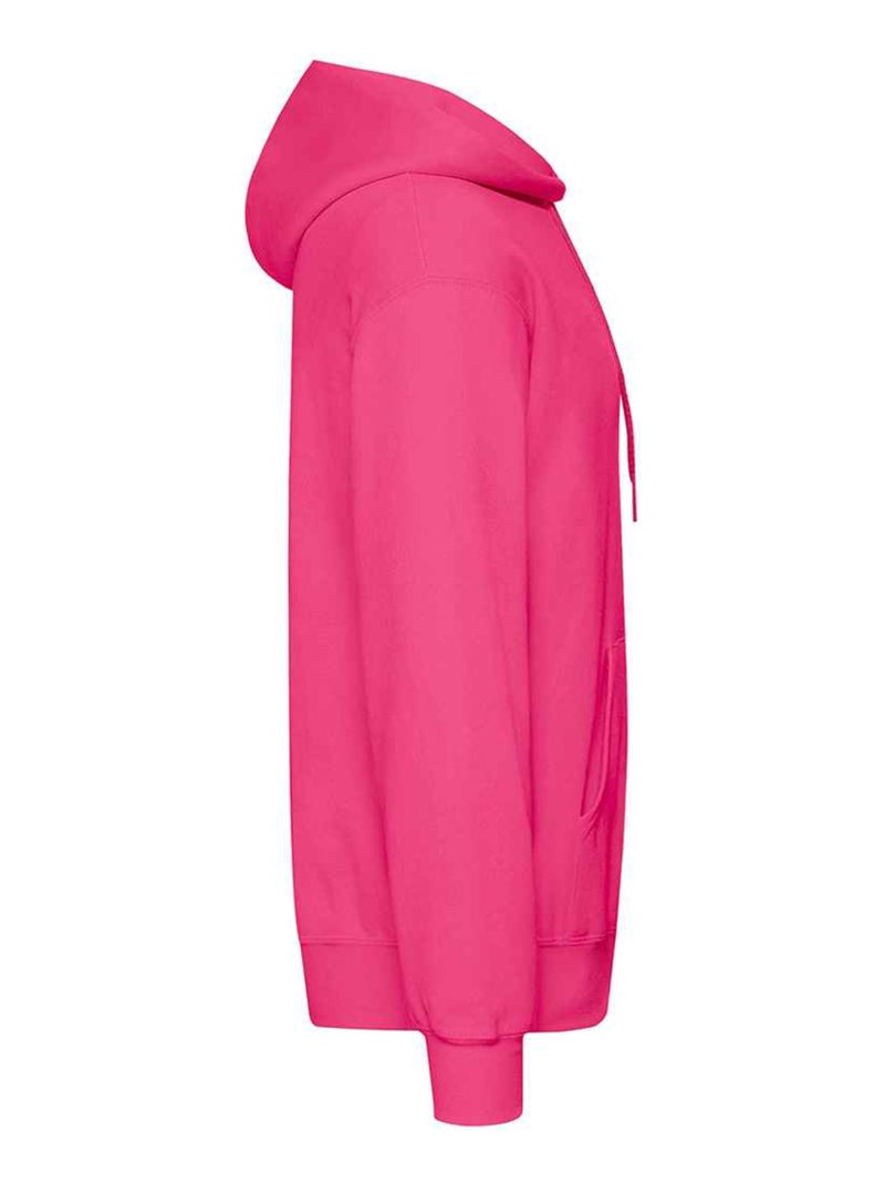 Sweat à capuche classic - fruit of the loom Rose fushia - Kiabi